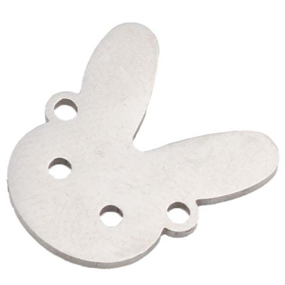 Bunny connector, surgical steel, two color variants