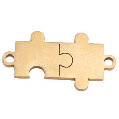 Konektor puzzle z chirurgické oceli dvě barevné varianty