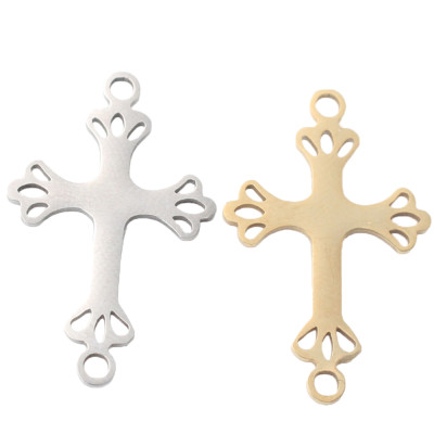 Surgical steel cross connector