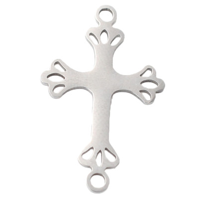 Surgical steel cross connector