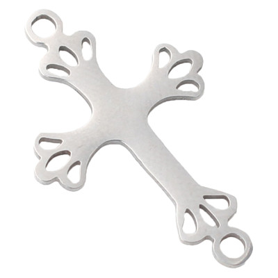 Surgical steel cross connector