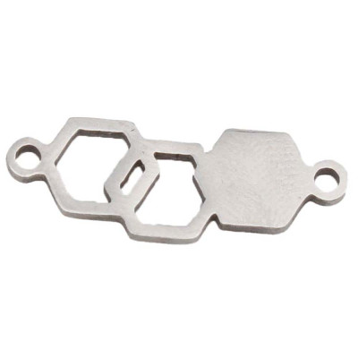 Molecule connector surgical steel two variants