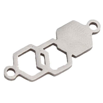 Molecule connector surgical steel two variants