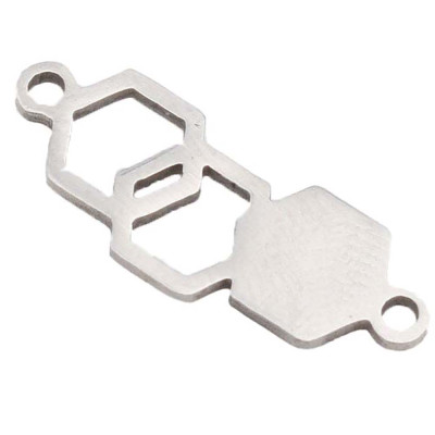 Molecule connector surgical steel two variants