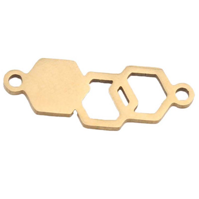 Molecule connector surgical steel two variants