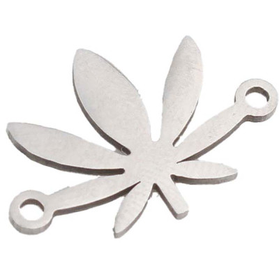 Cannabis connector in two color designs, surgical steel
