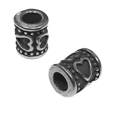 Bead roller with heart surgical steel