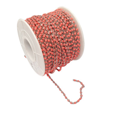 Řetízek s barevnými kuličkami