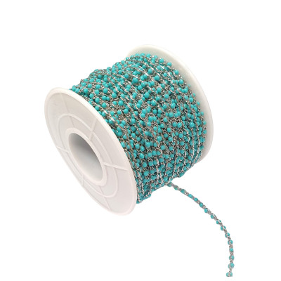 Řetízek s barevnými kuličkami