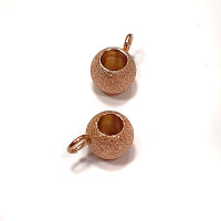  Bead with a 6mm eyelet from surgical steel