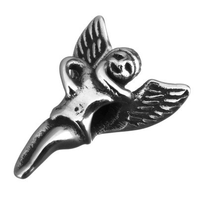 Bead with small hole Baroque angel in surgical steel