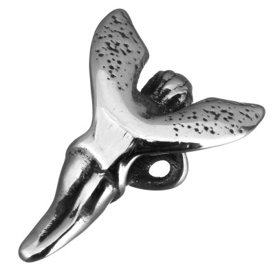 Bead with small hole Baroque angel in surgical steel