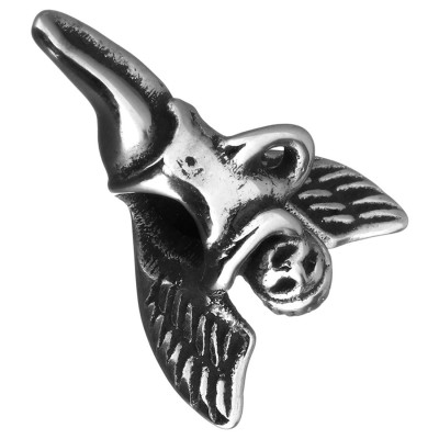 Bead with small hole Baroque angel in surgical steel