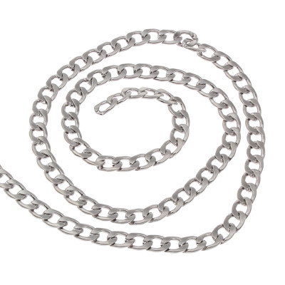 Diamond-Cut Curb Chain 3.8 mm – 304 Stainless Steel