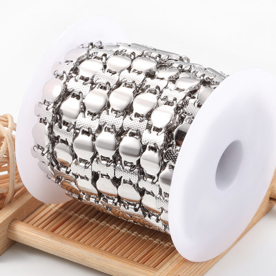 Solid chain made of surgical steel pins