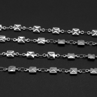 Chain with squares surgical steel