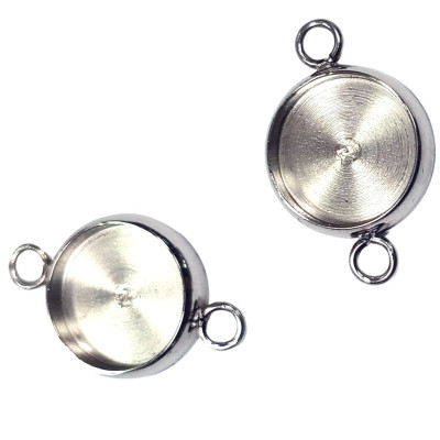 Bed connector inner 10mm polished steel 316L