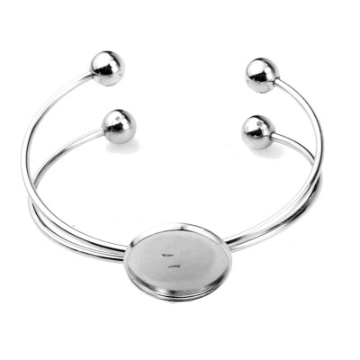 Bracelet with bowl size 20mm made of surgical steel