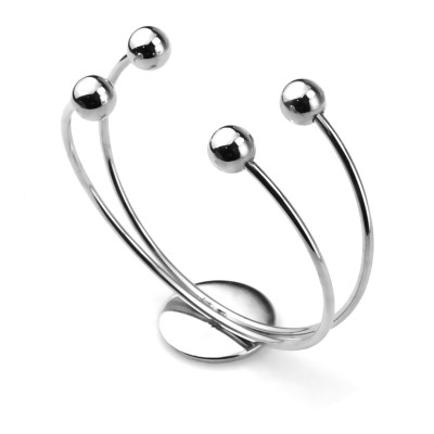 Bracelet with bowl size 20mm made of surgical steel