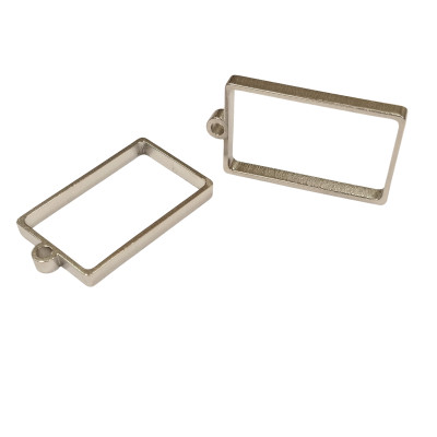 Obdélníkové lůžko 28,5 x 17,5mm chirurgická ocel