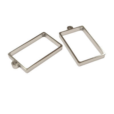 Rectangular bed 28,5 x 17,5mm surgical steel