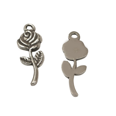 Pendant rose surgical steel