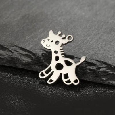 Pendant giraffe surgical steel