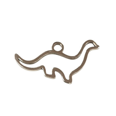 Pendant brontosaurus surgical steel