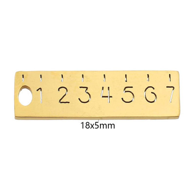 Pendant meter surgical steel two colour variants