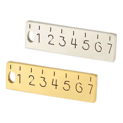 Pendant meter surgical steel two colour variants