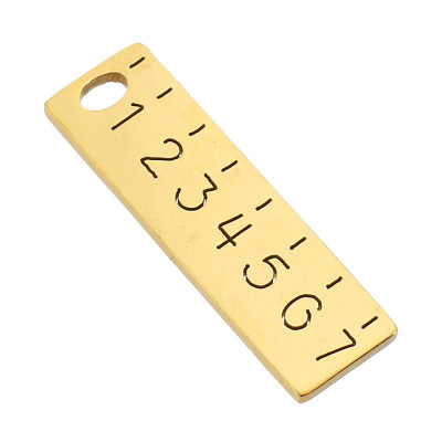 Pendant meter surgical steel two colour variants