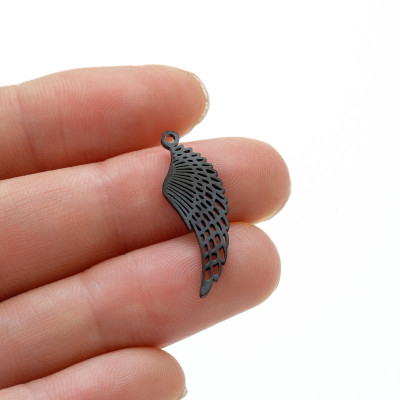 Pendant angel wing surgical steel 3 colour variants