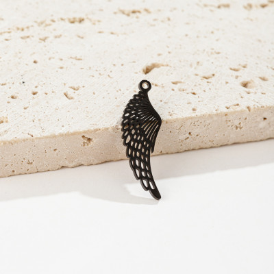 Pendant angel wing surgical steel 3 colour variants