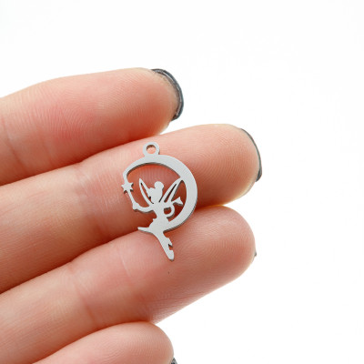 Pendant butterfly fairy surgical steel