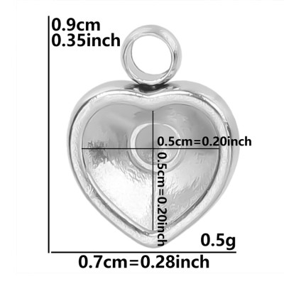 Small Heart Bed Surgical Steel