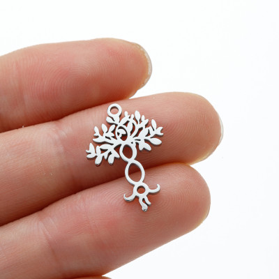 Pendant tree of life surgical steel