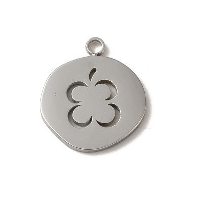 Irregular four-leaf clover lucky flask surgical steel