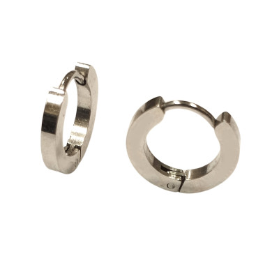 Ring earrings surgical steel