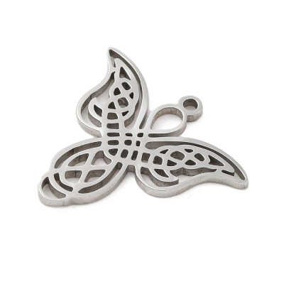 Pendant butterfly angel surgical steel
