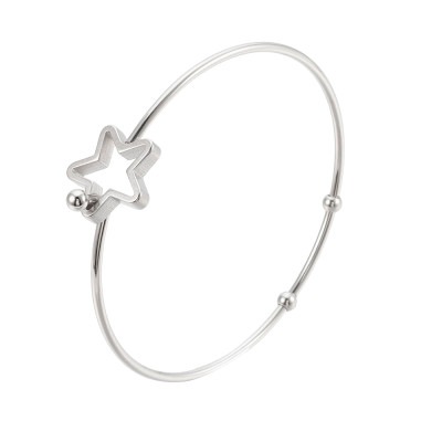 Bracelet with surgical steel ring