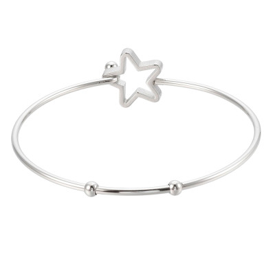 Bracelet with star surgical steel