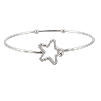 Bracelet with star surgical steel