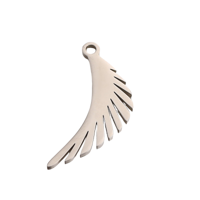 Pendant wing surgical steel two color variants