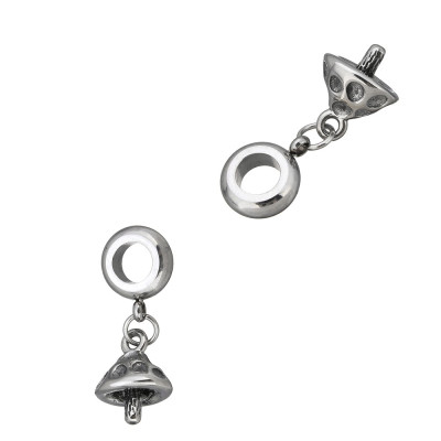 The mushroom pendant can also be used as a surgical steel hook