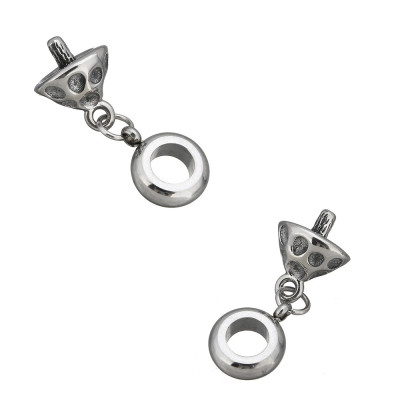 The mushroom pendant can also be used as a surgical steel hook