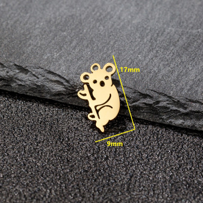 Pendant koala bear surgical steel two colour variants