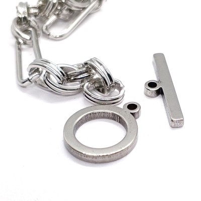 American steel clasp flat 13,5mm ring