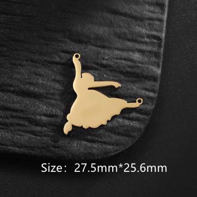 Connector ballerina surgical steel two combinations