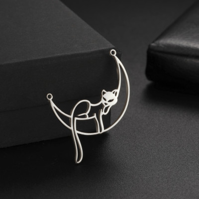 Sleeping cat connector surgical steel two combinations