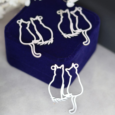 Connector sitting cat surgical steel two combinations